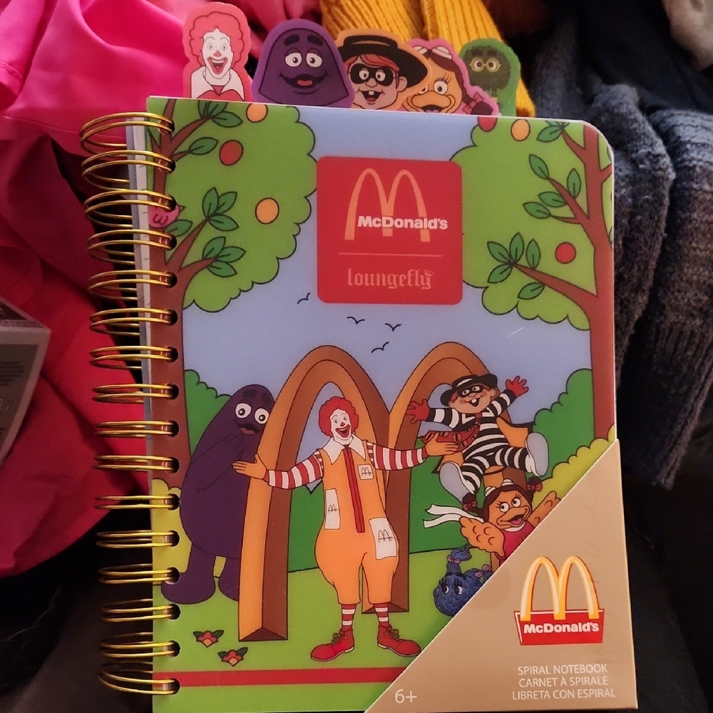 Loungefly McDonald's Character Spiral Notebook